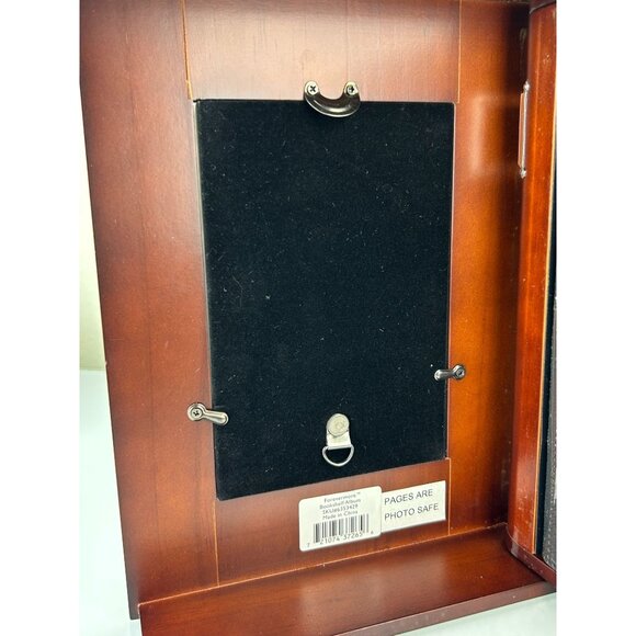 Lenox Forevermore Bookshelf Photo Album Wood Silver Tone Hearts Storage READ - Picture 14 of 16